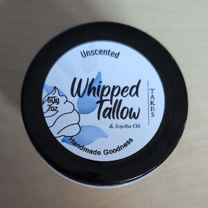 Unscented Whipped Tallow with Jojoba Oil - Black Lid